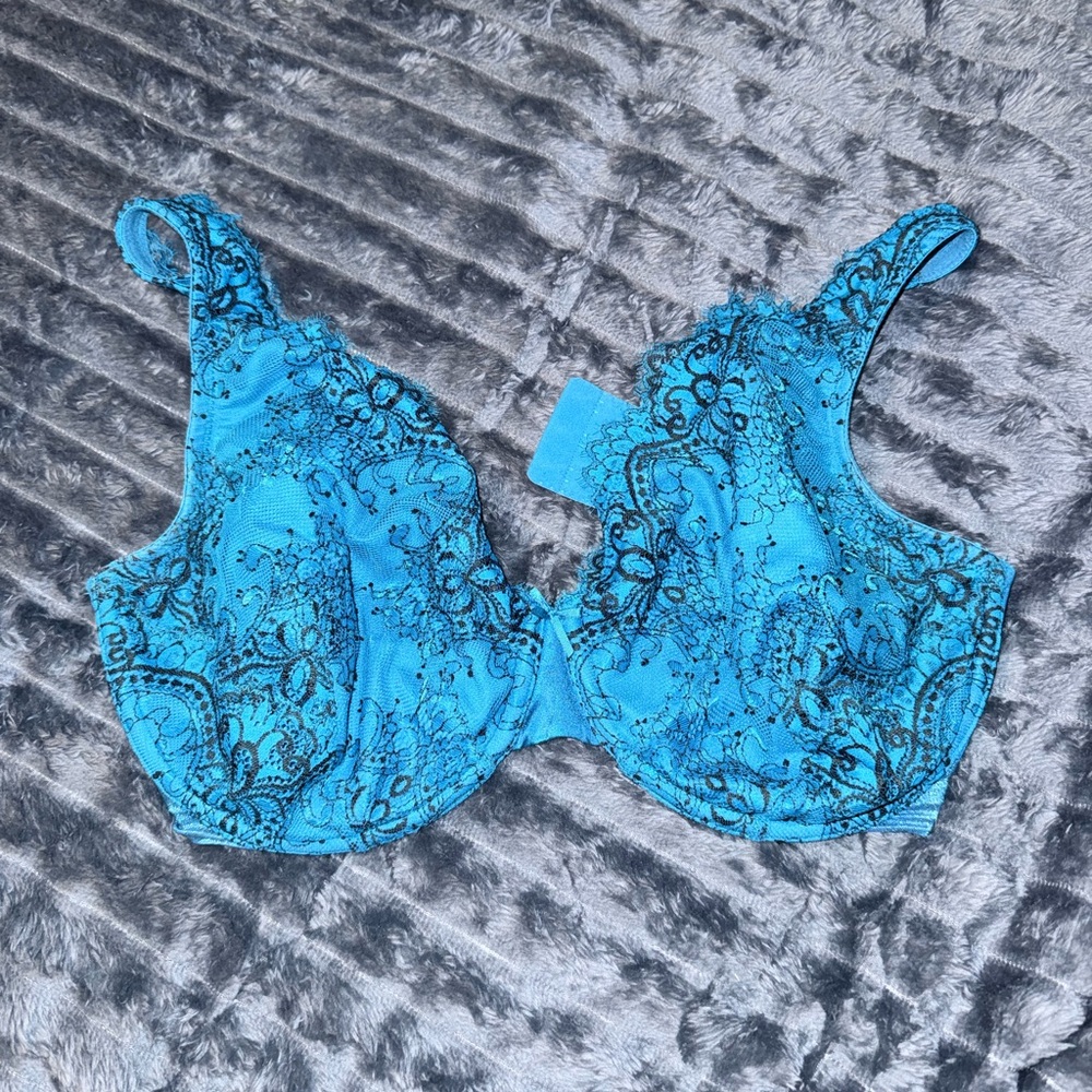 Cacique Vibrant Blue Lace Bra